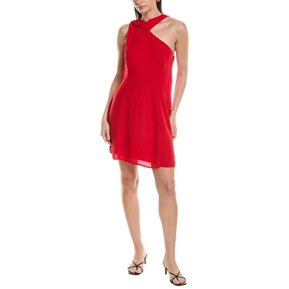 Jl Luxe Womens  Solid Sleeveless Midi Dress, Red